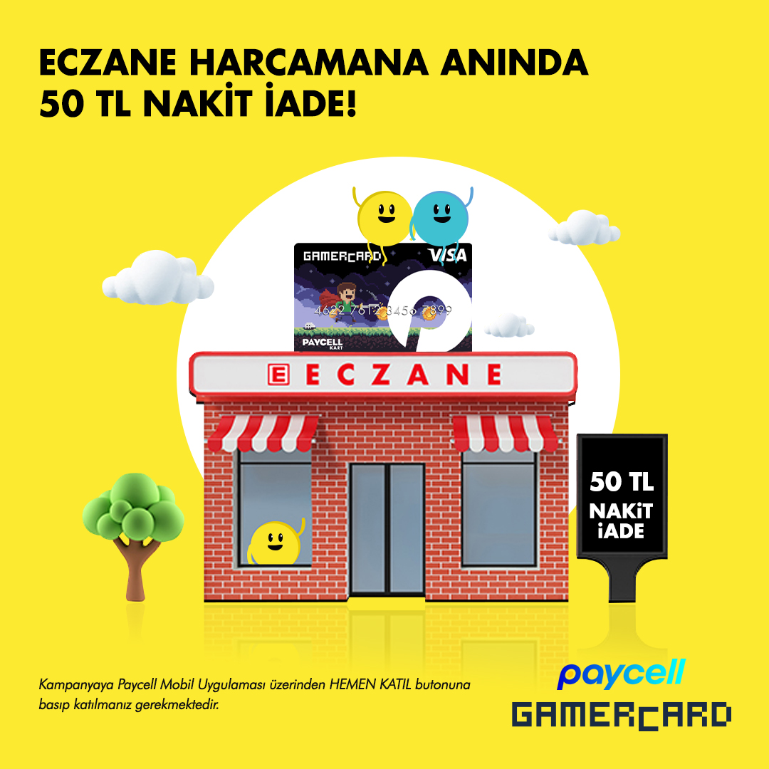 Eczane Harcamana Anında 30 TL Nakit İade!