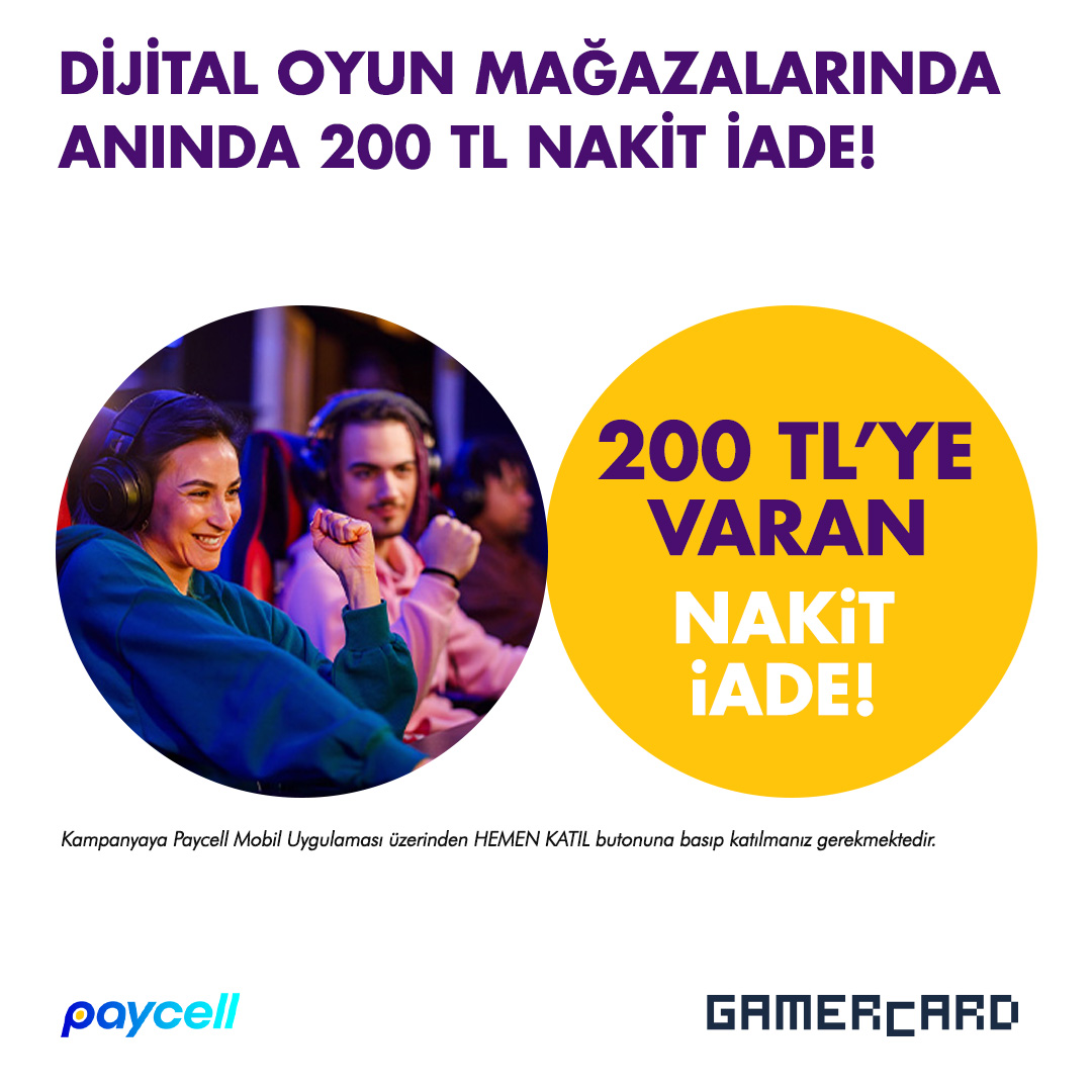 En Popüler Dijital Oyun Mağazalarında 200 TL’ye Varan Nakit İade!